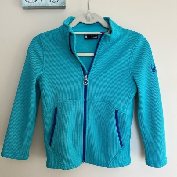 Spyder Endure Jacket Girls Medium Turquoise - Picture 1 of 11